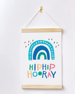 Flâmula para Quarto de Bebê - HipHip HooHay Color