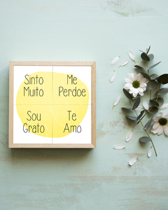 Quadro Hooponopono -  Sweet Little Home Decor - Quadro Infantil Personalizados 