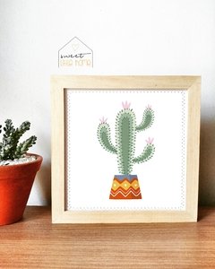 Quadro Decorativo Cactus -  Sweet Little Home Decor - Quadro Infantil Personalizados 