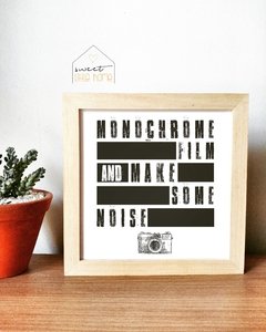 Quadro momochrome film