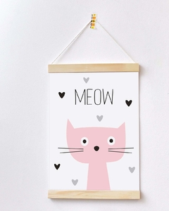 Flâmula para Quarto de Bebê - Gatinho Meow - comprar online