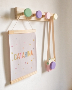 Cabideiro Juju -  Sweet Little Home Decor - Quadro Infantil Personalizados 
