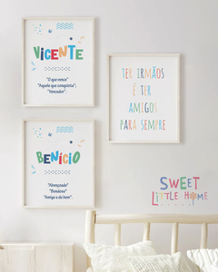 quadro quarto irmãos
