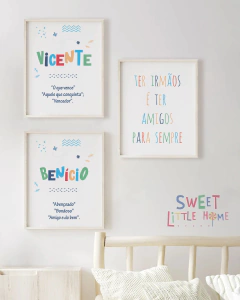 quadro quarto irmãos