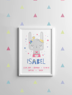 Quadro de Nascimento Coelho Escandi - Isabel - comprar online