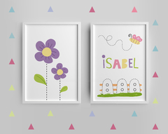 Conjunto De Quadros Jardim - Isabel - comprar online