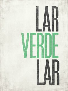 Placa Decorativa - Lar Verde Lar na internet