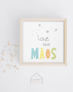 Quadro Decorativo Para Quarto Infantil - Lave Suas Mãos na internet