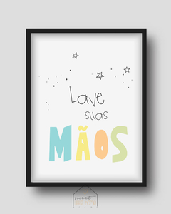 Imagem do Quadro Decorativo Para Quarto Infantil - Lave Suas Mãos