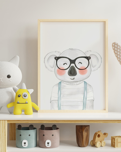 Quadro Decorativo Para Quarto de Bebê - Little Boys Coala - comprar online