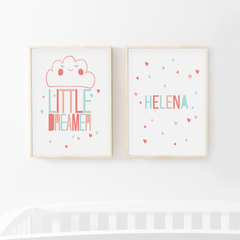 Conjunto Quadros Personalizados - Little Dreamer