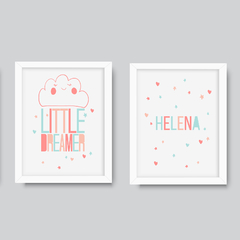 Conjunto Quadros Personalizados - Little Dreamer - comprar online