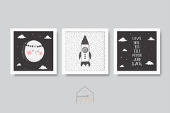 Kit Quadro Decorativo - Love You to the Moon and Back na internet