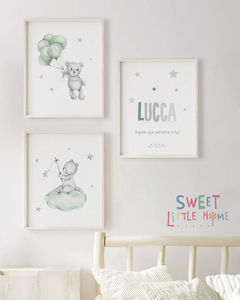 Conj. Quadro Infantil - Ursinhos Lucca