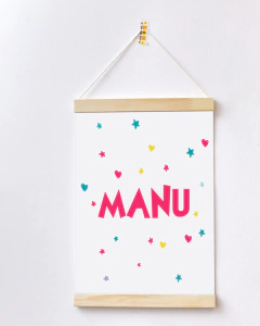 Flâmula para Quarto de Bebê - Manu (personalizável)