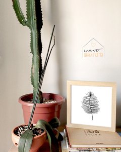 Quadro Folha Minimalista -  Sweet Little Home Decor - Quadro Infantil Personalizados 