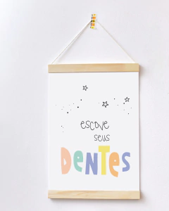 Flâmula para Quarto de Bebê - Escove Seus Dentes