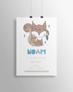 Quadro de Nascimento Raposa Escandi - Noah na internet