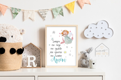 Quadro para Quarto Infantil - Oração do Anjo 2 na internet