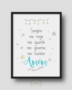 Quadro para Quarto Infantil - Oração do Anjo - comprar online