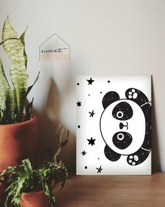 Placa Decorativa - My Little Panda Hello