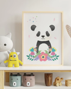 Quadro Decorativo Para Quarto de Bebê - Panda 2