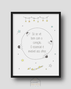 Quadro para Quarto Infantil - O Pequeno Principe Essencial na internet