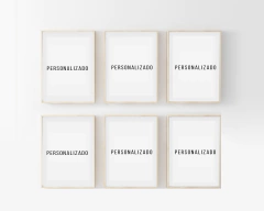 Conjunto 6 Quadros Personalizados - comprar online