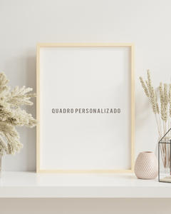 Quadro Infantil Frase Personalizada - Individual