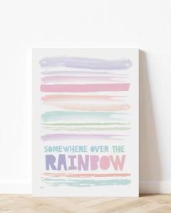 Placa Decorativa - Somewere Over The Rainbow