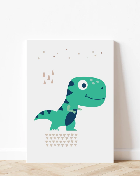 Placa Decorativa - Baby Dino