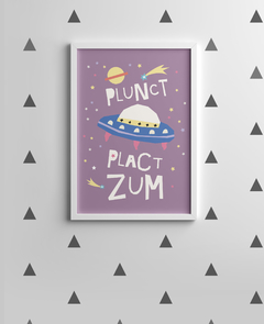 Quadro Decorativo Quarto Bebê - Plunct Plact Zum - comprar online