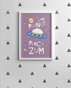 Quadro Decorativo Quarto Bebê - Plunct Plact Zum - comprar online