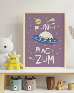 Quadro Decorativo Quarto Bebê - Plunct Plact Zum