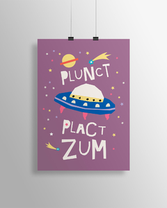 Quadro Decorativo Quarto Bebê - Plunct Plact Zum -  Sweet Little Home Decor - Quadro Infantil Personalizados 