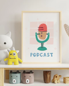 Quadro Decorativo Para Quarto de Bebê - Podcast