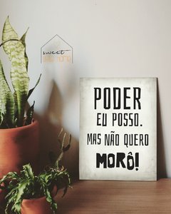 Placa Decorativa - Poder Eu Posso