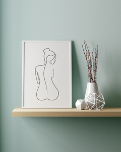 Quadro Decorativo - Mulher Linhas