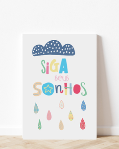 Placa Decorativa - Siga Seus Sonhos