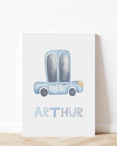 Placa Decorativa Carrinho - Arthur