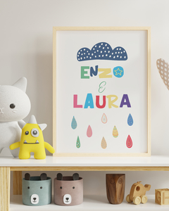 Quadro Para Quarto Infantil - Irmãos