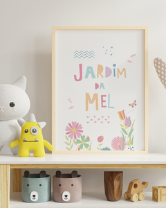 Quadro Para Quarto de Bebê - Jardim Da Mel