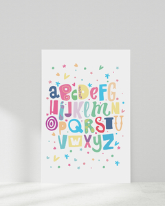 Quadro Para Quarto Infantil - Alfabeto Fantasia na internet