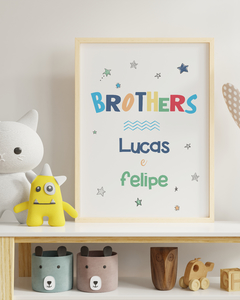 Quadro Para Quarto De Irmãos - Brothers