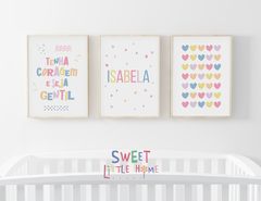 Conjunto Quadros - Tenha Coragem Colorê