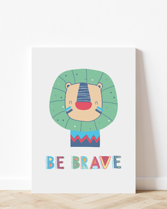 Placa Decorativa - Be Brave