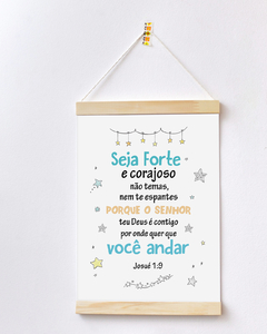 Flâmula Decorativa - Josué 1:9