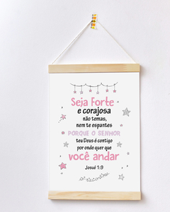 Flâmula Decorativa - Josué 1:9 - comprar online
