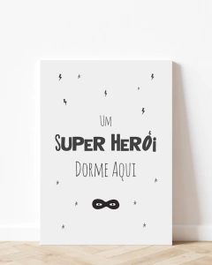 Placa Decorativa - Super Herói
