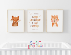 Conjunto Quadros - Tenha Coragem Boho